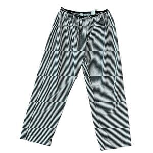 Calvin Klein black and white women's striped pajama pants